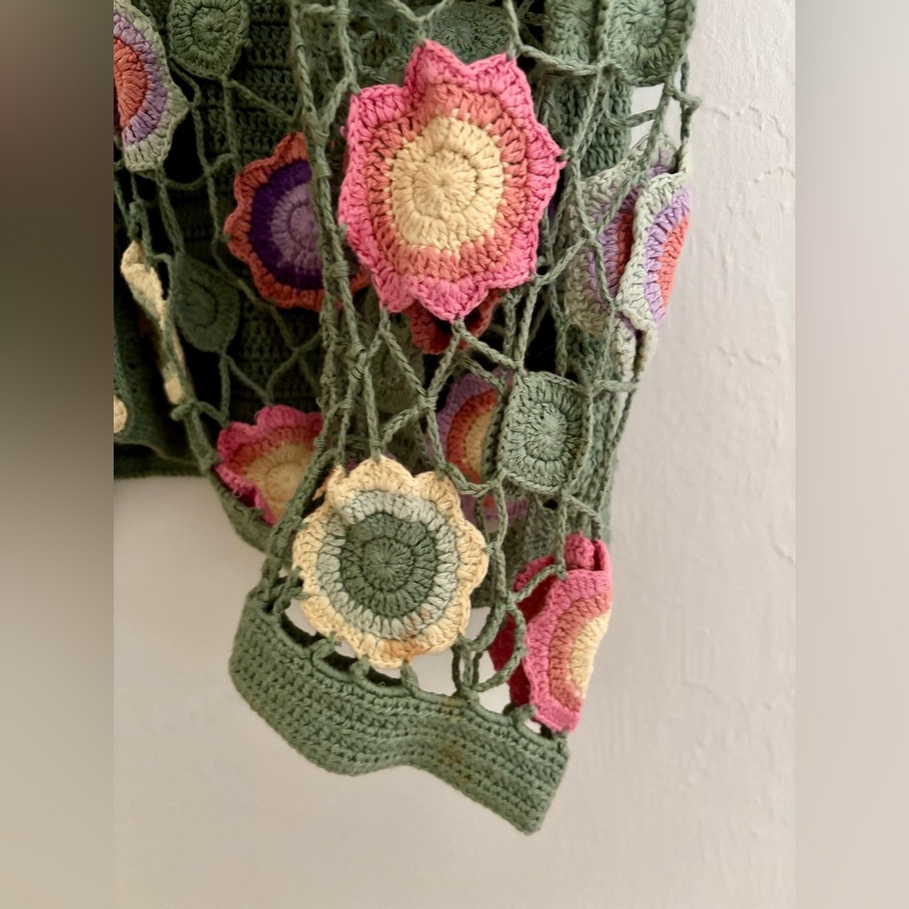 Vintage Granny Square Crochet Cardigan - Picture 6 of 9